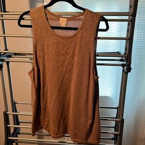Chico’s lurex tank sweater NWT